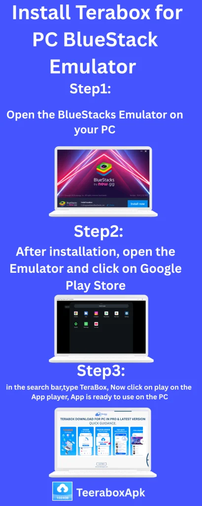 Download Terabox on a PC Using BlueStacks Emulator
