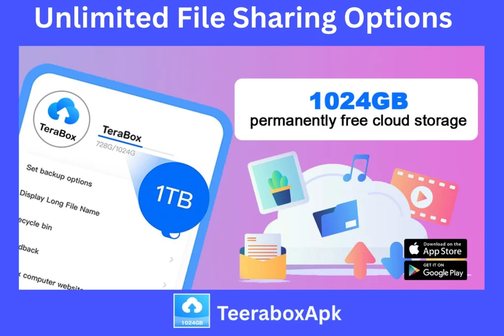 Unlimited File Sharing Options
