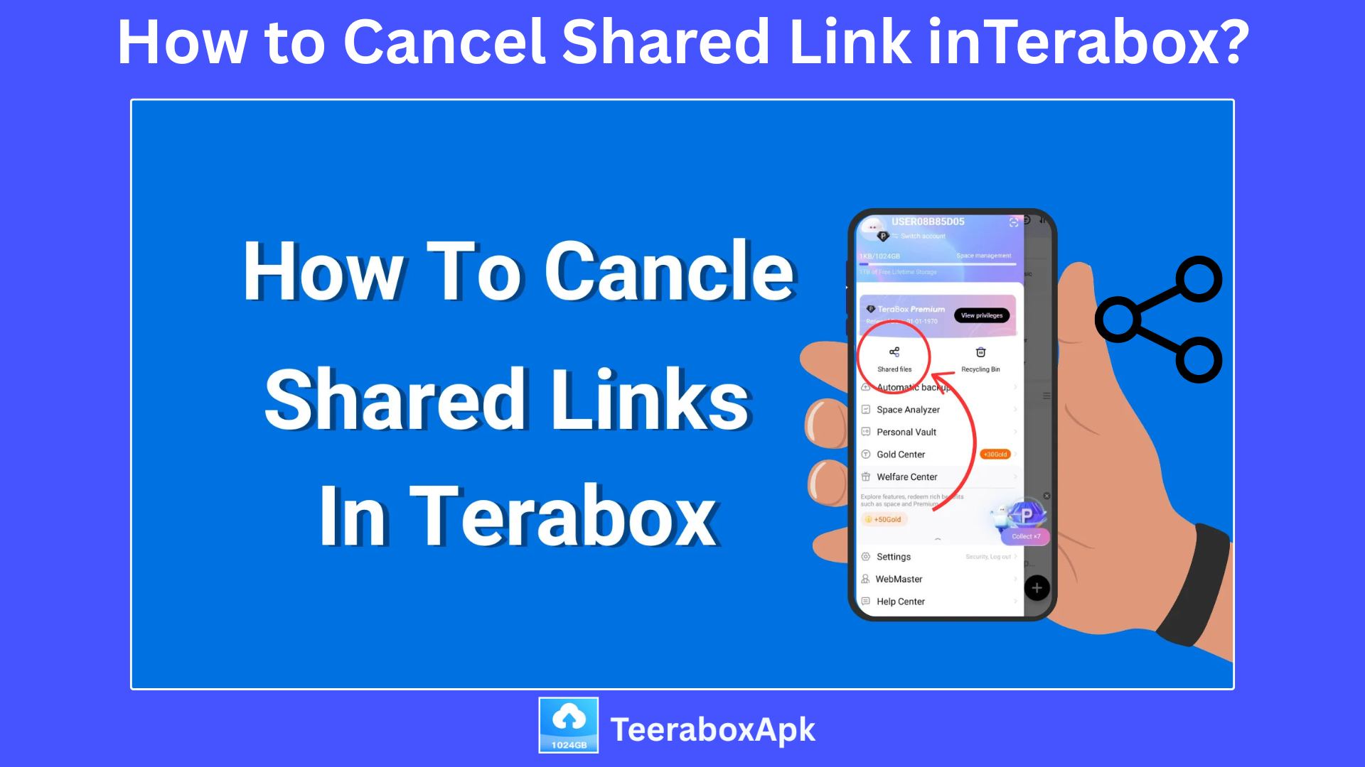 How to Cancel Shared Link inTerabox