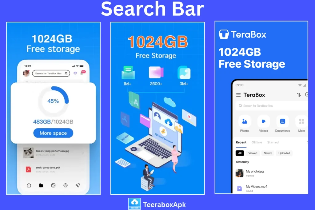 Search Bar Terabox Premium Apk